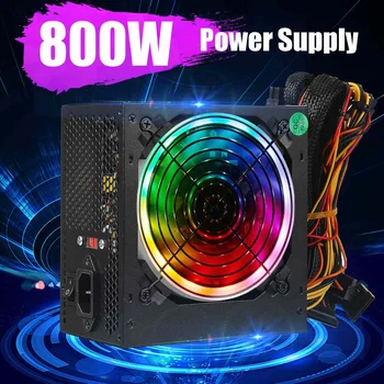 

MAX 800W Power Supply PFC Silent Fan ATX 20pin 12V PC Computer SATA Gaming PC Power Supply For Intel AMD Computer
