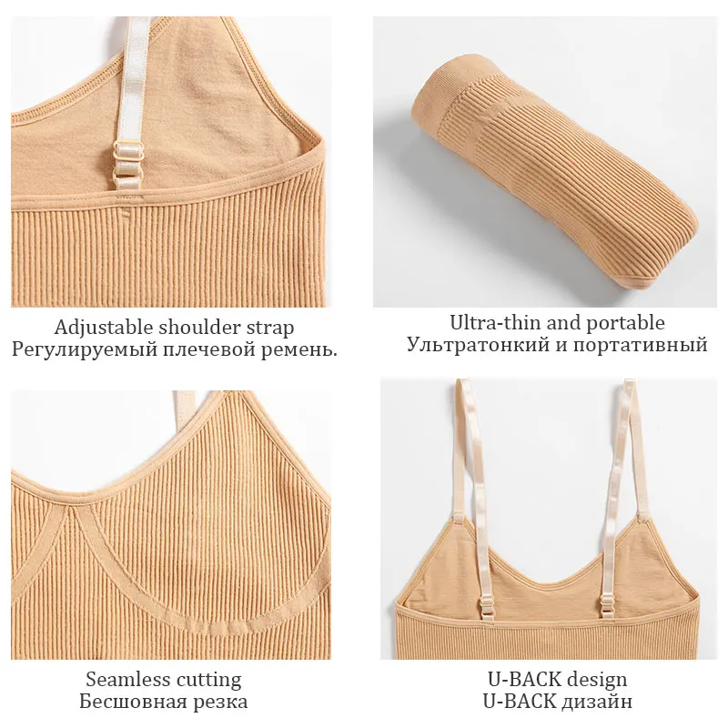 FINETOO Women Seamless Bra Set Female Low Waist Sexy Thongs Fitness Solid Color Crop Tops Underwear Sets Girl Intimates Lingerie