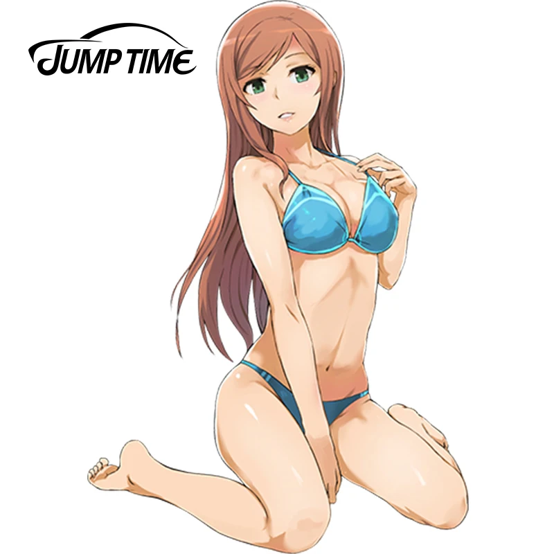 JumpTime 13 см x 8 9 стикер для автомобиля аниме Kamiki Mirai виниловая пленка сексуальная