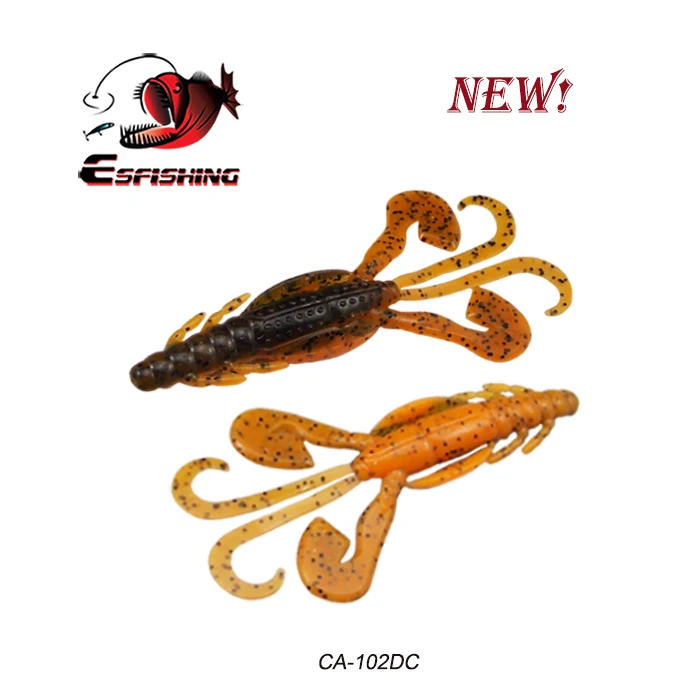 Esfishing Craw рыболовные приманки 6 шт. 9 см/6,2 г огромные щупальца рыболовные приманки для карпа Мягкая приманка для рыбалки Реалистичная креветка Isca Artificiais - Цвет: CA102DC