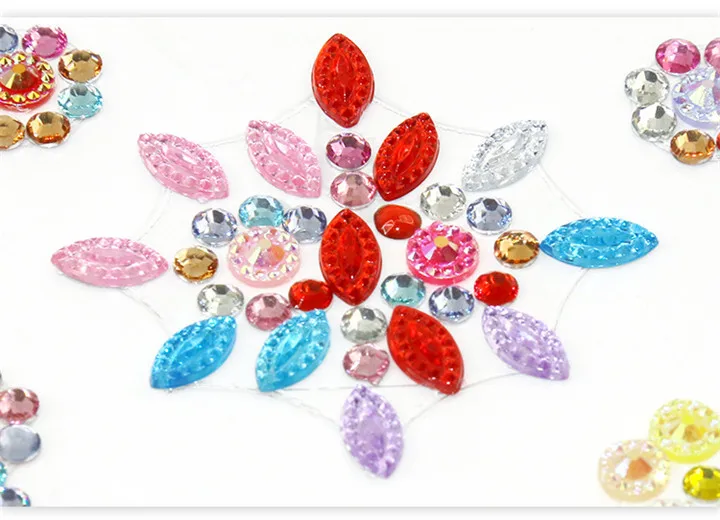 5  Jewelry Accesories Crystal Pearl Sticker Dragonfly Flower Crown Pattern Rhinestones Stickers For Mobile Phone Car Decorative