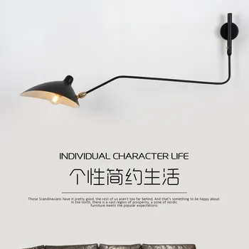 

Postmodern Nordic restaurant guest bed wall lamp individual character of the duck mouth long pendulum arm, wall lamp