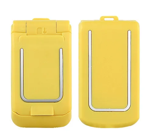 J9 мини флип мобильный телефон 0,6" маленький раскладушка сотовый телефон беспроводной Bluetooth Dialer волшебный голос Handsfree Наушники для детей - Цвет: Yellow