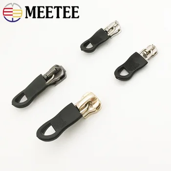 

Meetee 20Pc Plastic Removable Zipper Puller for 5# 8# Jacket Coat Zipper Pull Head DIY Garment Detachable Zip Silder Repair Kits