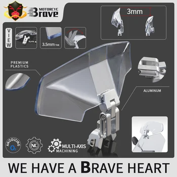 

Motorcycle Spoiler Windscreen Extension Add-On Air deflector Adjustable Aerofoil Universal For KTM YAMAHA HONDA KAWASAKI BMW