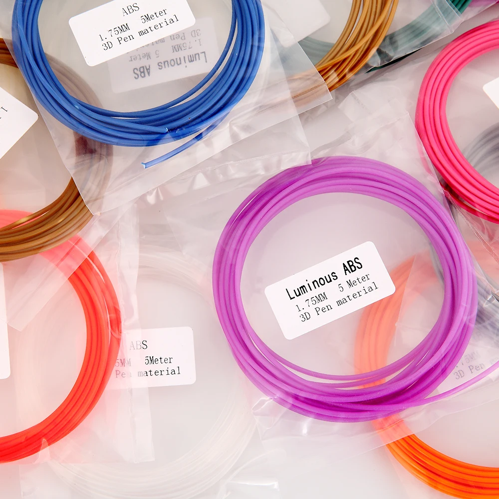 SUNLU 1 75 PLA 3D печать ручка заправка нити для детей DIY ремесла расходные 5 м