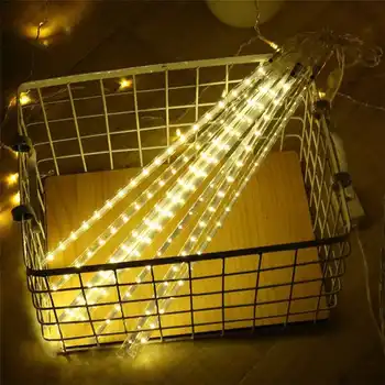 

Outdoor String Lamp Meteor Shower Rain 50cm 4/5Tubes LED String Lights Christmas Waterproof For Tree New Year Decoration Light