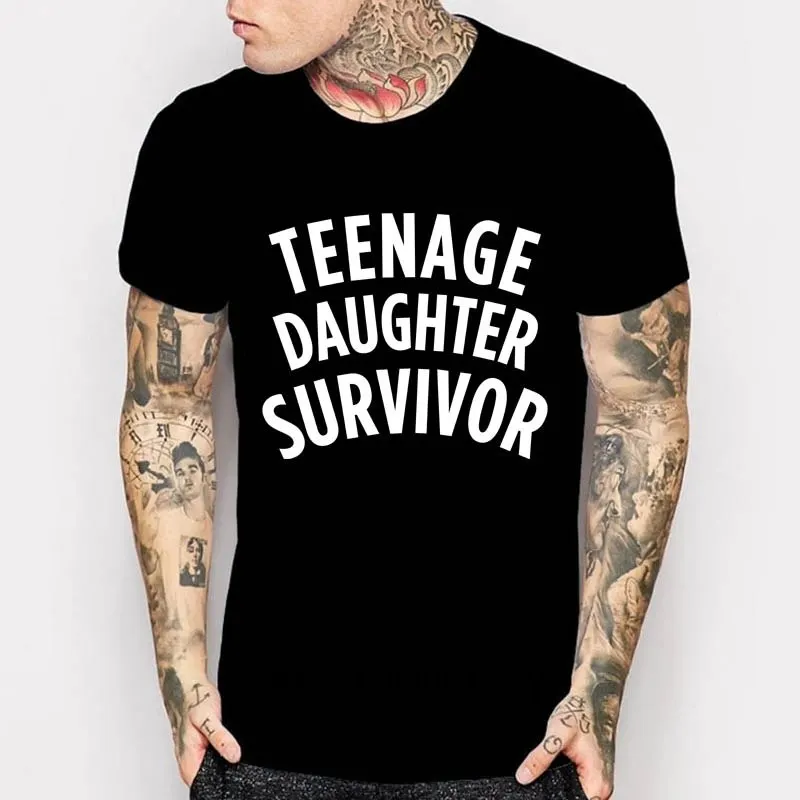 Graphic Tees Teenage Daughter SurvivorT-Shirt |