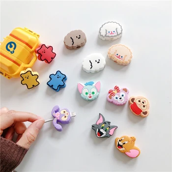 

Funny Cute Charging Cable Protector Cover For Mobile Phone USB Cable Data line Fracture prevention Cartoon Animal Portable case
