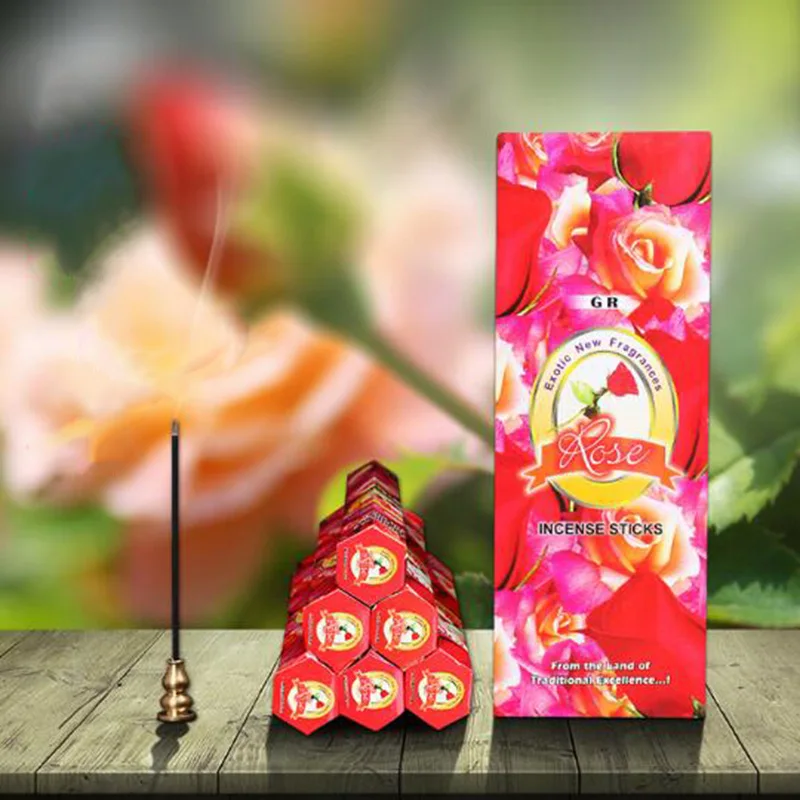 

Ароматическая палочка для специй, ароматизатор розового цвета в индийском стиле, подходит для сна, очистки воздуха