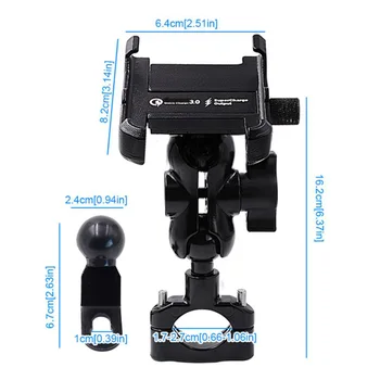 

Cradle Motorcycle phone holder Aluminum Alloy Accessories Fast Charger