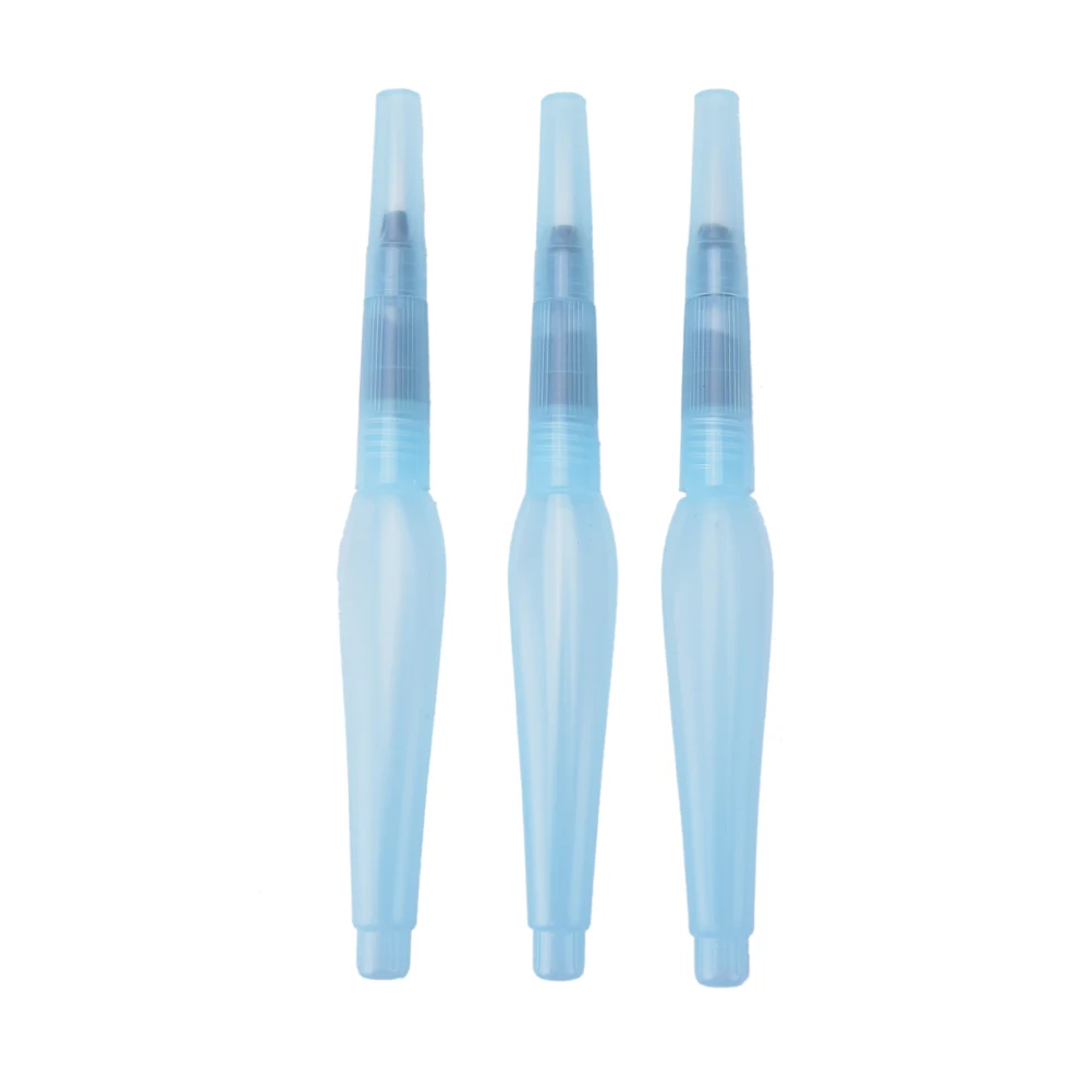 Different Sizes Large Capacity Barrel Water Paint Brush Set For School Self Moistening Water Storage Pen Art Supplies 3Pcs