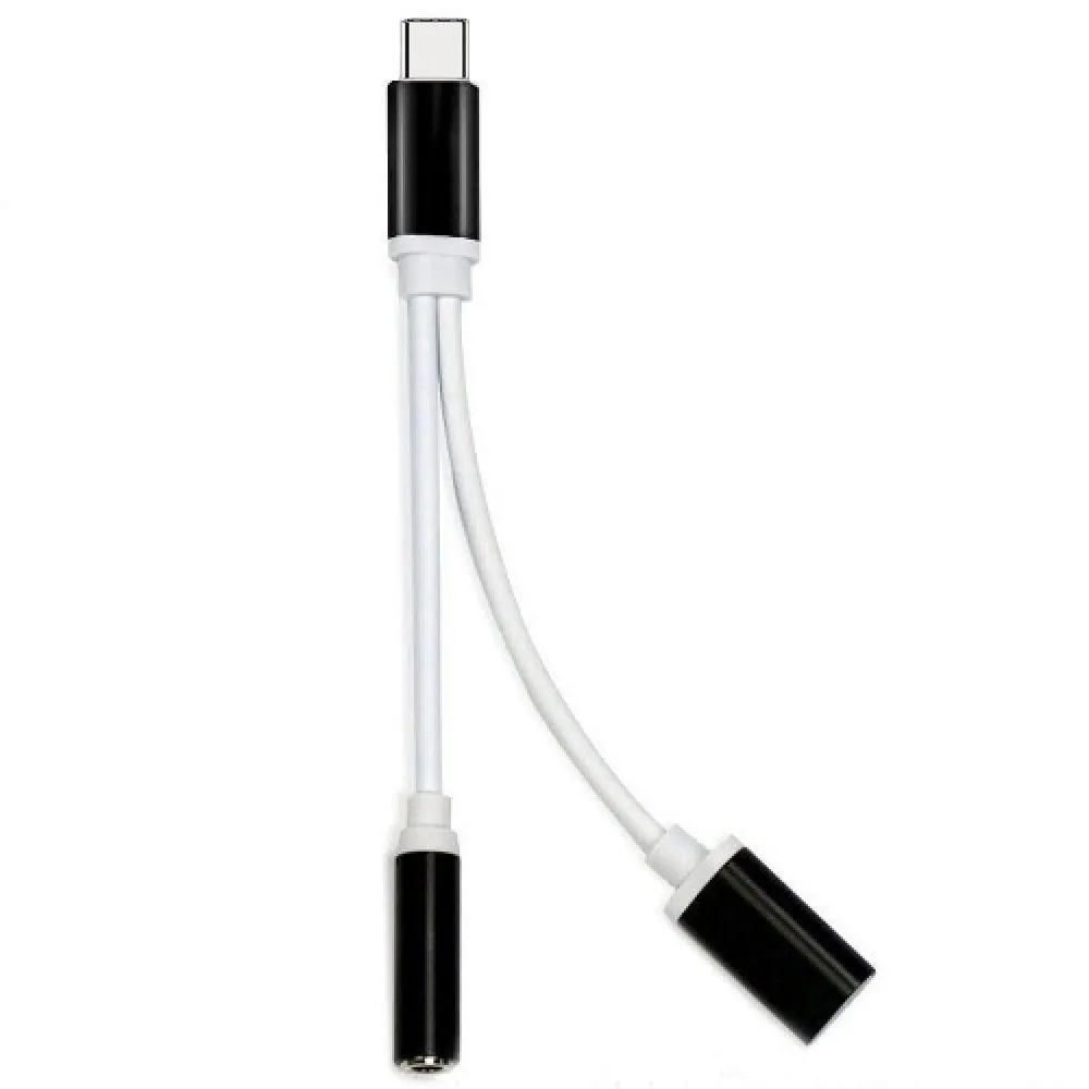 2в1 usb type-C на 3,5 мм разъем AUX аудио сплиттер конвертер адаптер, зарядный кабель Usb C на 3,5 мм Aux кабели Usb Переходник