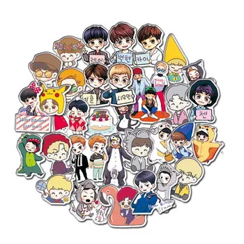 

100Pcs Creative Cute Self-made Exo Q Version Pretty Boys Scrapbooking Stickers Decorative Sticker DIY Craft Photo Albums