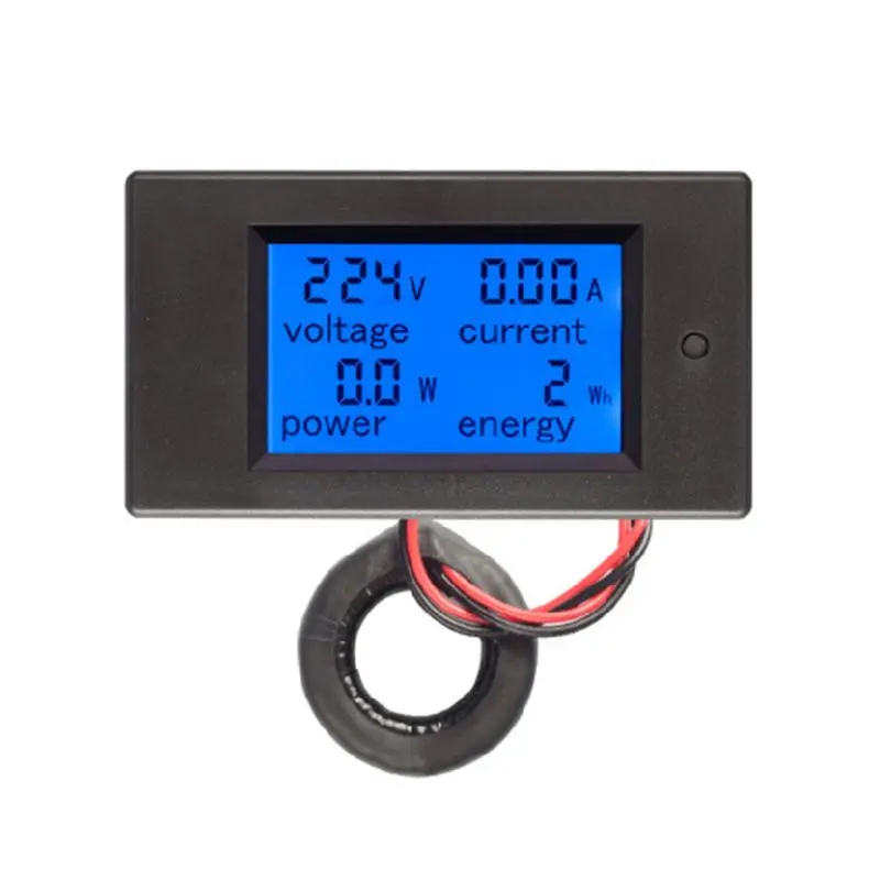 AC цифровой дисплей 100A монитор мощности lcd жидкокристаллический измеритель напряжения тока энергии