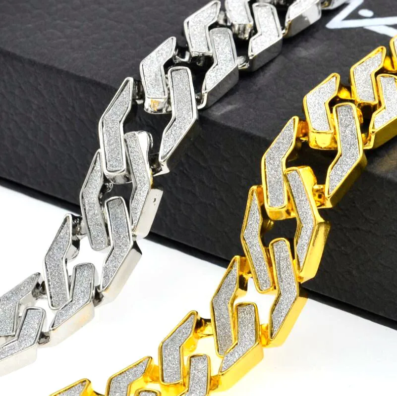 Оптовая продажа браслеты с песком кубинские звенья цепочка сплав со льдом