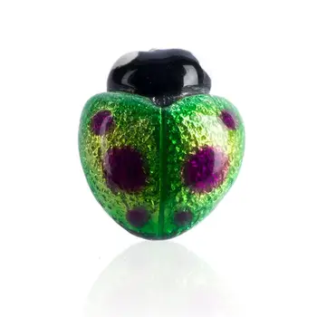 

INATURE 925 Sterling Silver With Colour Enamel Ladybird Animal Brooch for Women Jewelry Gift