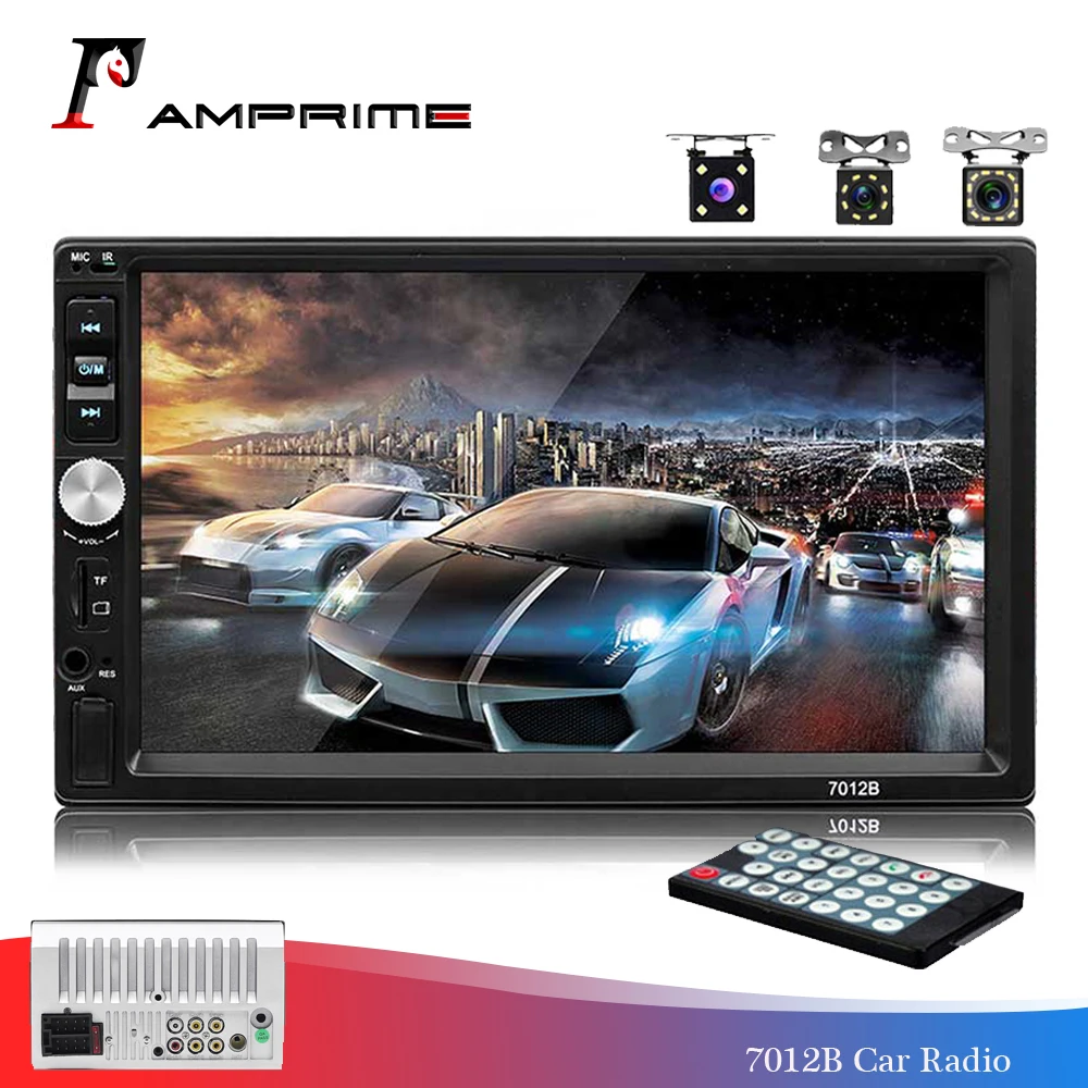 

AMPrime 2din Car Radio 7" MP5 Player Touch Screen Digital Display Bluetooth Multimedia Autoradio Mirror Link FM Media Stereo