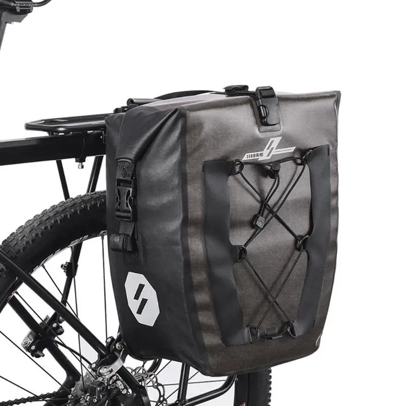27L водонепроницаемая сумка для велосипеда MTB дорожный велосипед навесная задняя велосипедная сумка Pannier Велосипедное заднее сиденье полка сумка сумки для хранения Велоспорт Задняя упаковка