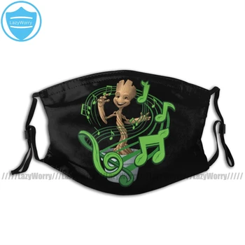 

Guardians Of The Galaxy Mouth Face Mask Guardians Of The Galaxy Baby Groot Music Facial Mask Kawai Cool with 2 Filters for Adult