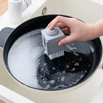

Grey Square Washing Brush Hydraulic Pot Brush Auto Liquid Cleaning Tool Kitchen Brush Washing Tools