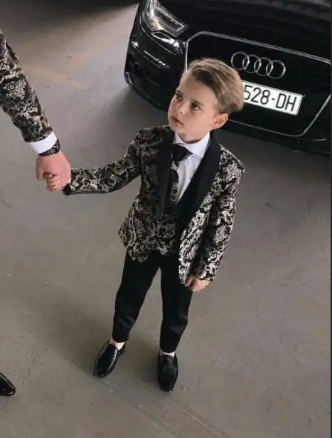 TPSAADE New style Boy's 3 Pieces Suit Tuxedos Fashional Children Kid Wedding/Prom Suits (Jacket+Pants+vest) Custom Made | Мужская