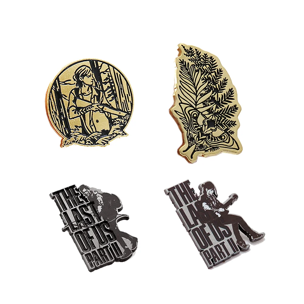 The Last Of Us II Brooches Ellie Tattoo Black Gold Backpack Pin  Collectibles Metal Cosplay Badge Gift Bag Accessory