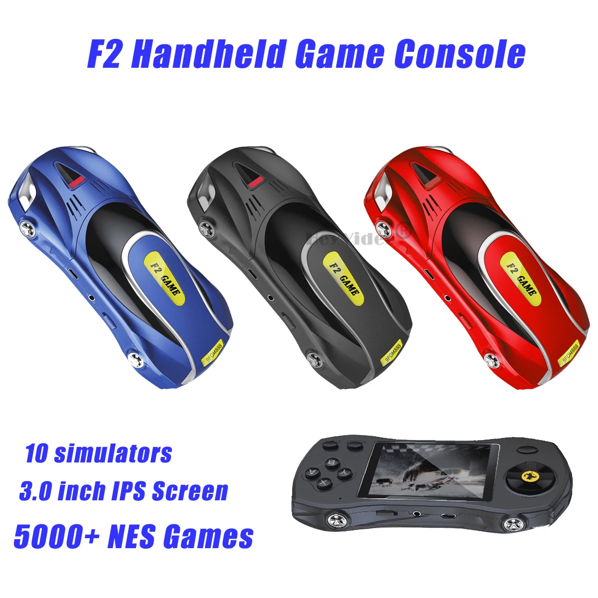 Handheld Video Game Console A380 Retro Game Player 4 inch HD IPS Screen 3600+ Games Portable Console with 3D Rocker