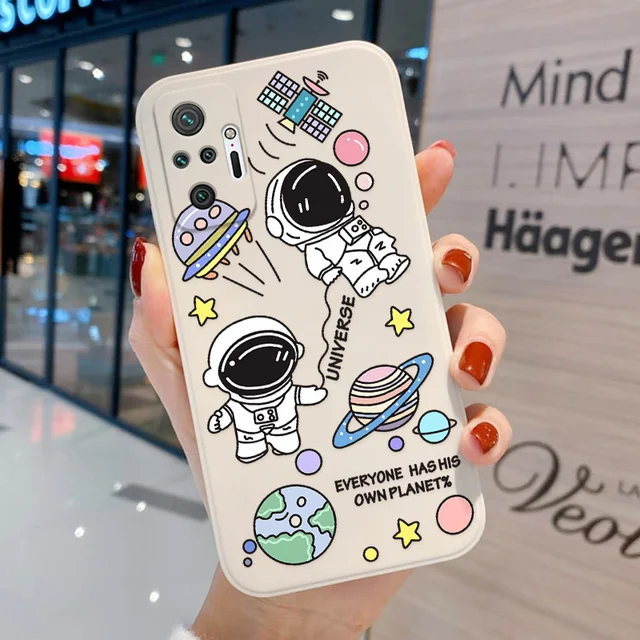 Poco X3 Pro Case Astronaut Soft Case For Xiaomi Redmi Note 10 9 Pro 8 Case Note9 Pro 11 9S 10S Little X3 9 T 9C NFC 9T 9A Cover OA58