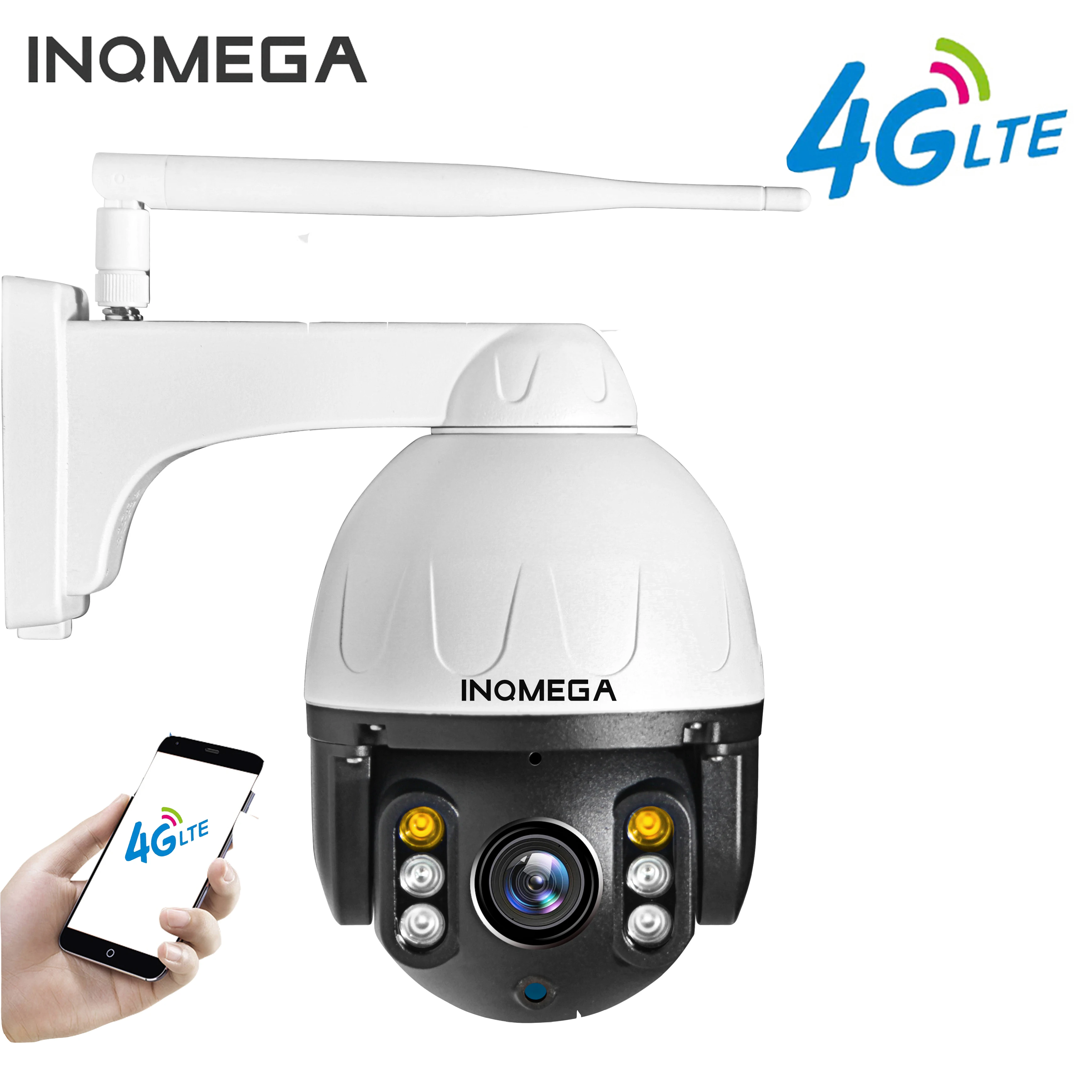 INQMEGA 4G Camera WIFI 1080P PTZ Dome Camera 2MP Wireless GSM SIM Card