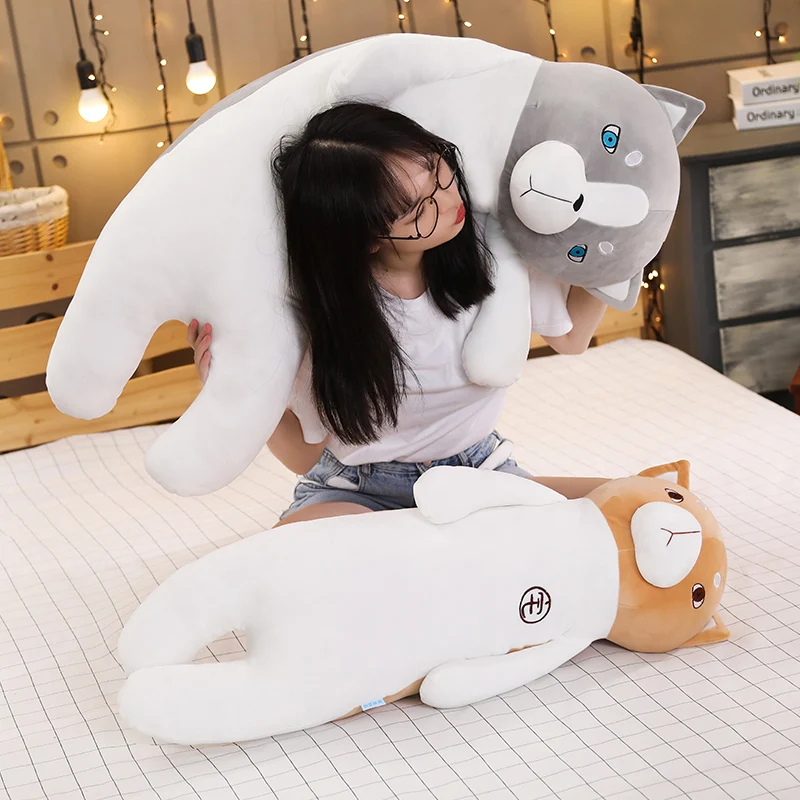 85/105 см милые Косплей Shiba «Лисья Секретная служба»(Inu собака плюшевая игрушка-животное Длинная Подушка Рождественский подарок для детей, для девочек, Kawaii подарок