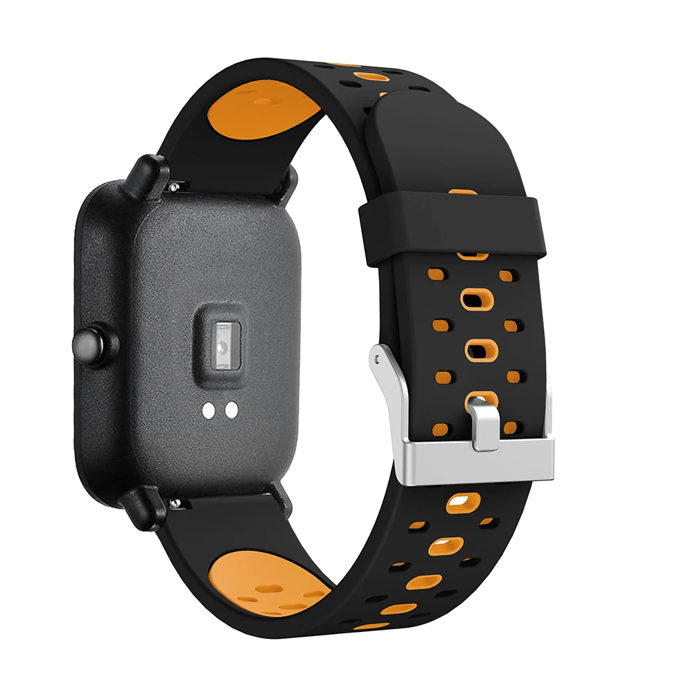 20 мм силиконовый ремешок для Xiaomi Huami Amazfit GTS GTR 42 мм Amazfit Bip Lite сменный ремешок спортивный браслет ремень ремешок для часов