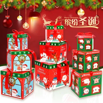 

New Style Cartoon Christmas Gift Box Shopping g