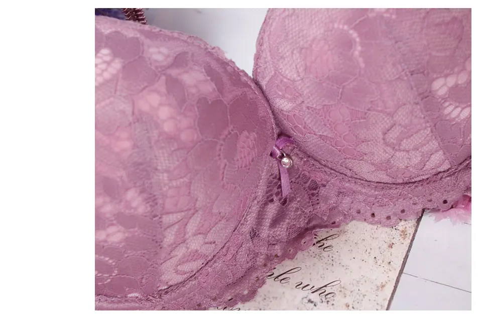 Lace Bra And Underwear | Thong Underwear Set