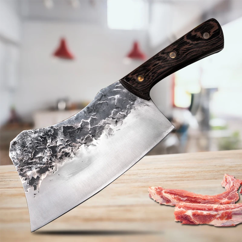 Kitchen Knife Forged Meat Cleaver Chef knife Cooking Butcher Chopper Large  12.5