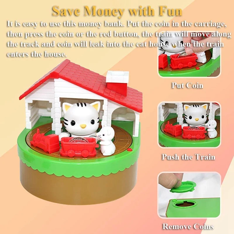 NEW Cat and Mouse Coin Bank Sutakora Moving Money Box Gift 
