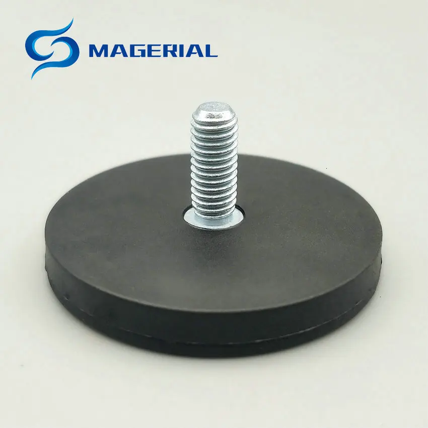 6 шт./лот магнитный диск с резиновым покрытием Диаметр 43 мм светодиодный свет Холдинг Spotlight держатель неодимовый магнит сильный неодимовый магнит