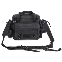 Портативная многофункциональная сумка для рыбалки, легкая сумка для хранения на одно плечо, большая емкость, водонепроницаемая сумка из ткани Оксфорд, практичная