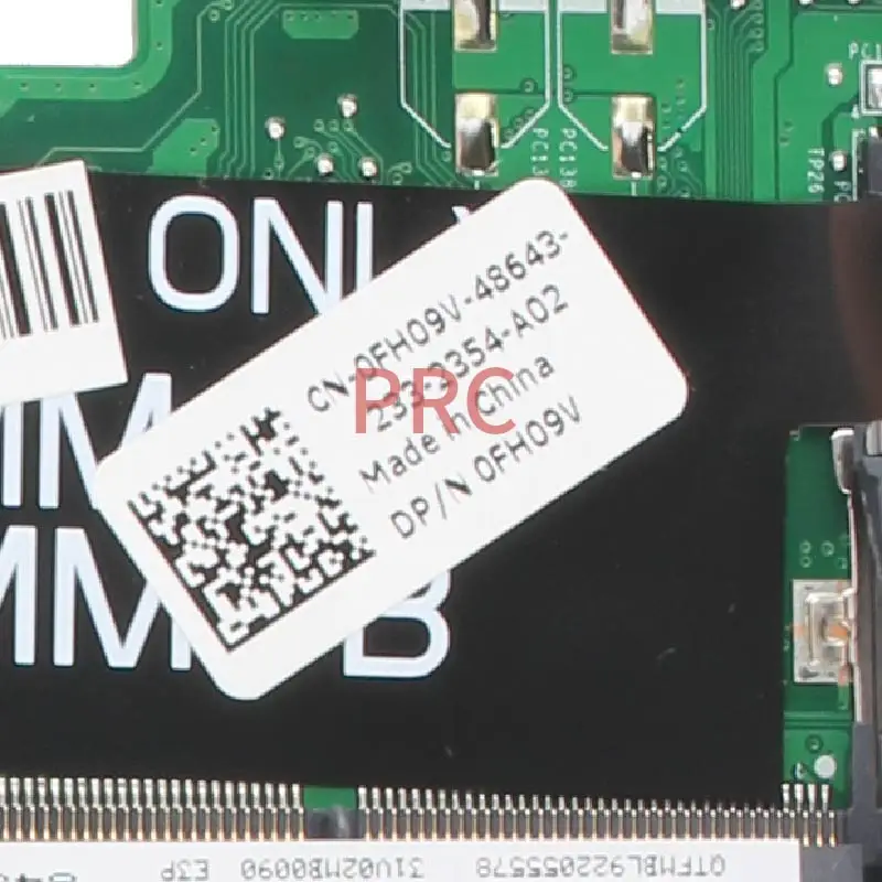 0fh09v para Dell Inspiron Computador Portátil Placa-mãe Da0v02mb6e0 Hm67 Ddr3 Notebook Mainboard Cn-0fh09v N4110 - Imagem 4