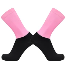 Дышащие мужские и женские велосипедные носки, цветные противоскользящие бесшовные носки унисекс для бега, баскетбола, профессиональных спортивных носков