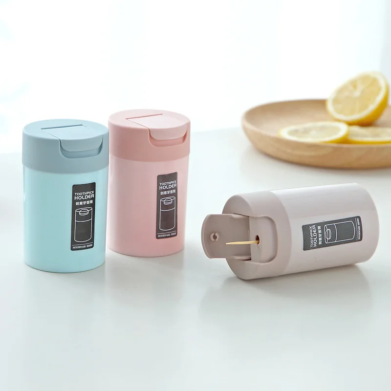 

1pc Wheat Straw Toothpick Holder Container Household Table Toothpick Storage Box Toothpick Dispenser Home organizer Accessories