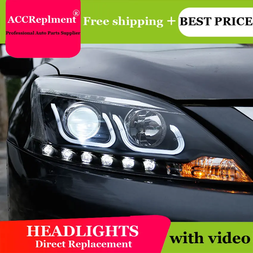 Авто освещение стиль светодиодный налобный фонарь для Nissan Sylphy светодиодный фары 2012- drl H7 hid Биксеноновые линзы ангельские глазки ближнего света