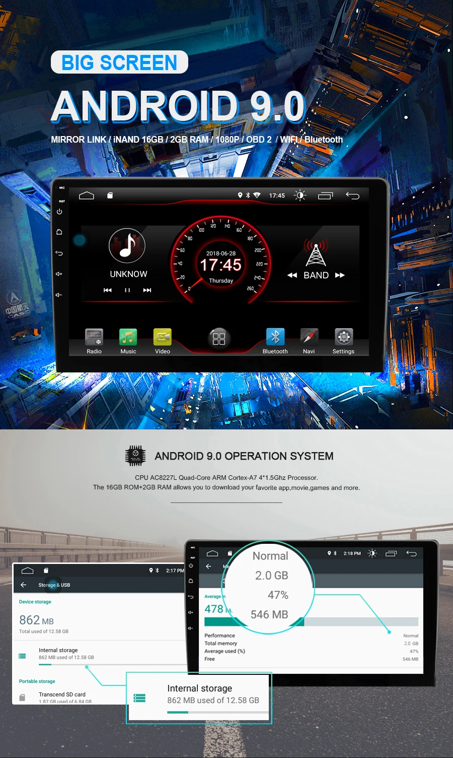 Best 9" Android 9.0 Car Multimedia GPS Radio for Chevrolet Trax 2017 2018 2019 Chevrolet Tracker 2017 2018 2019 Holden Trax 2017-2019 1