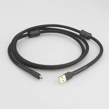OTG – câble usb pour hifi, double anneau magnétique plaqué or, amplificateur DAC vers micro USB 