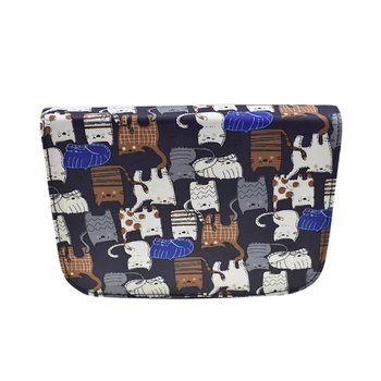 

3 Cats Styles Crochet Hook Pouch Cute Storage Bag Empty Box Knitting Kit Case Organizer Bag For Sewing Crochet Needles Tool