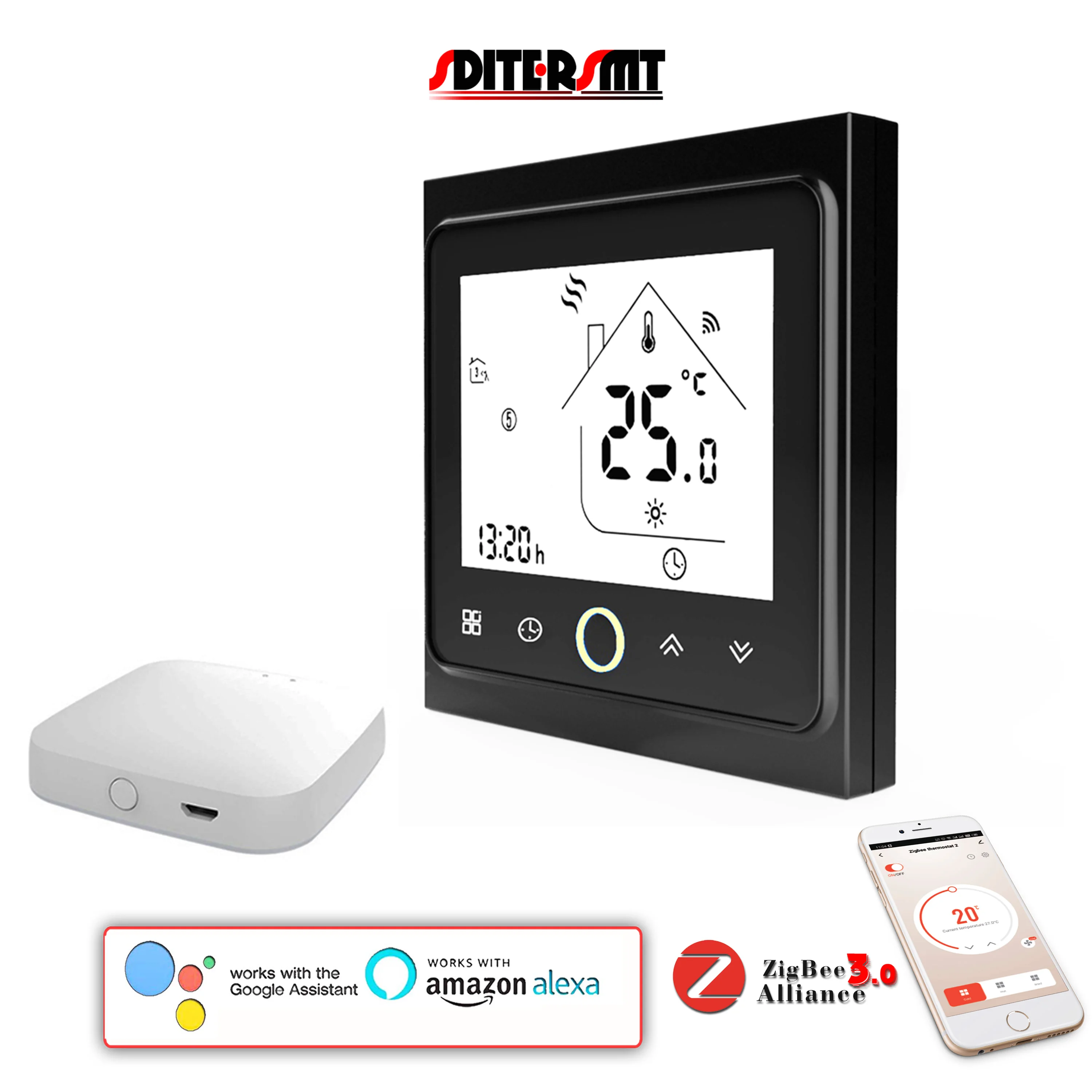 24V/110-240V Radiant Floor Heating ZIGBEE TUYA THERMOSTAT for Scene Smart  Device Linkage Works with Yandex Alexa Google Home - AliExpress