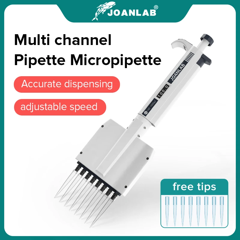 Multichannel Pipette Lab Equipment Manual Digital Adjustable Micropipette 8 Channels Pipette 12 Channels