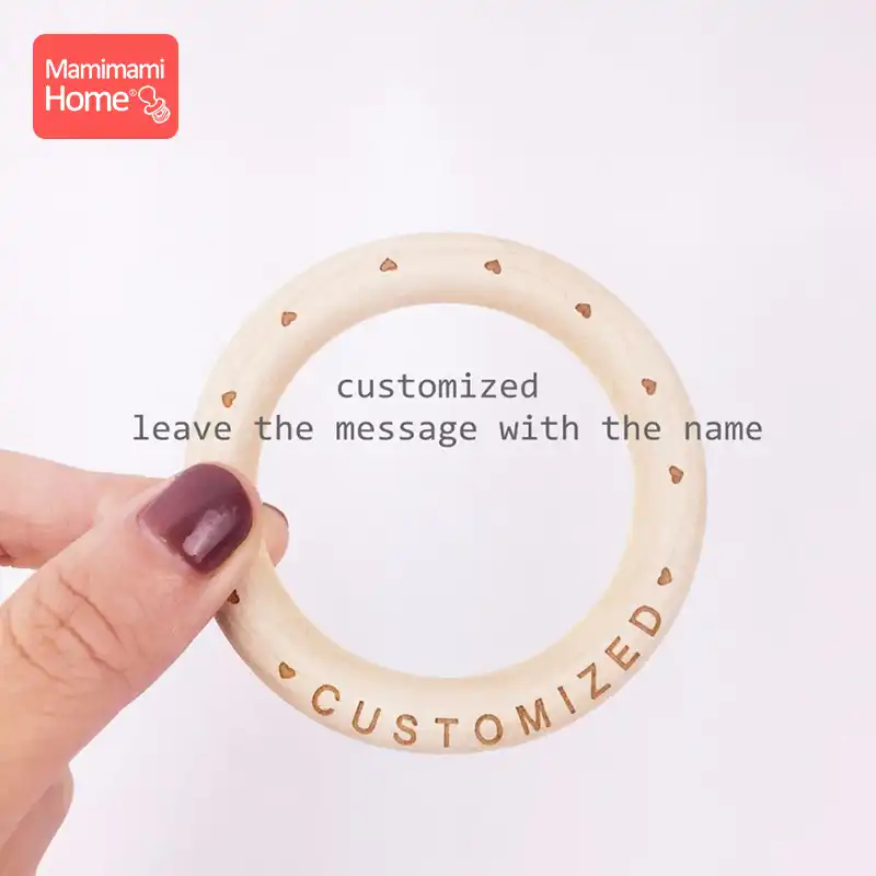 wooden rings for baby teethers