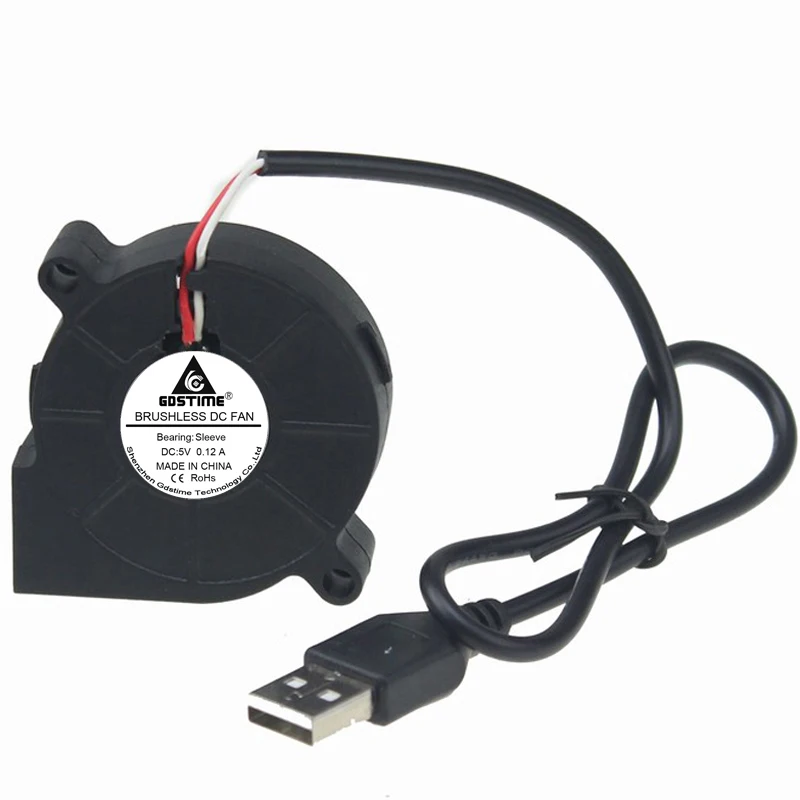 5 шт./партия Турбовентилятор для 3D принтера В USB см 50 мм 50x50x15 мм|blower fan|turbo blower fanturbo |