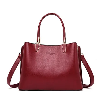 

Luxury Ladies Genuine Leather Women Shoulder Tote Bag 2020 New Fashion Casual Big Fashion Messenger Crossbody Bags Handbag